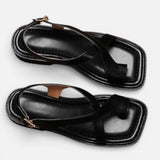 Laricci | Women’s Cross-Strap Leather Sandals