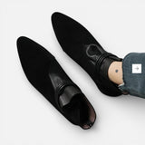 Laricci | Women’s Italian Crest Suede Boots