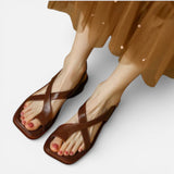 Laricci | Women’s Cross-Strap Leather Sandals