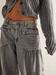Roxy | Women's Wide Leg Denim Jeans with Low Waist