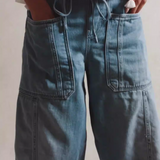 Madison | Women's Loose Fit Denim Pants with Pull-On Waist