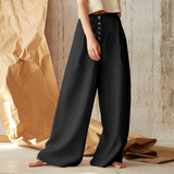 Everly | Women's Wide Leg Linen Pants with Elastic Waist