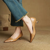 Ashton | Women’s Leather Heels with Pointed-Toe and Stiletto