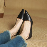 Ashton | Women’s Leather Heels with Pointed-Toe and Stiletto