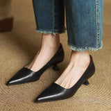 Ashton | Women’s Leather Heels with Pointed-Toe and Stiletto