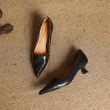 Ashton | Women’s Leather Heels with Pointed-Toe and Stiletto