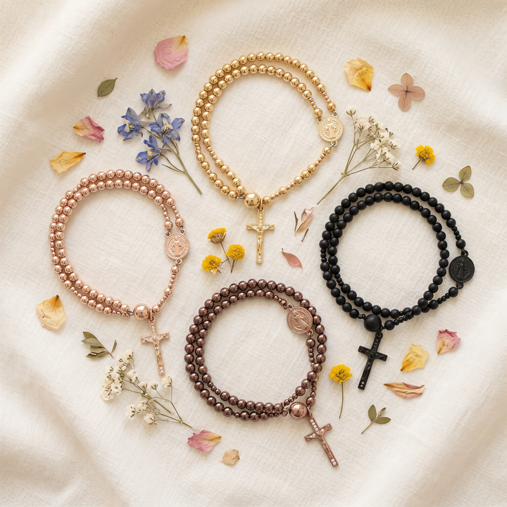Belluna – Double Wrap Rosary Bracelet