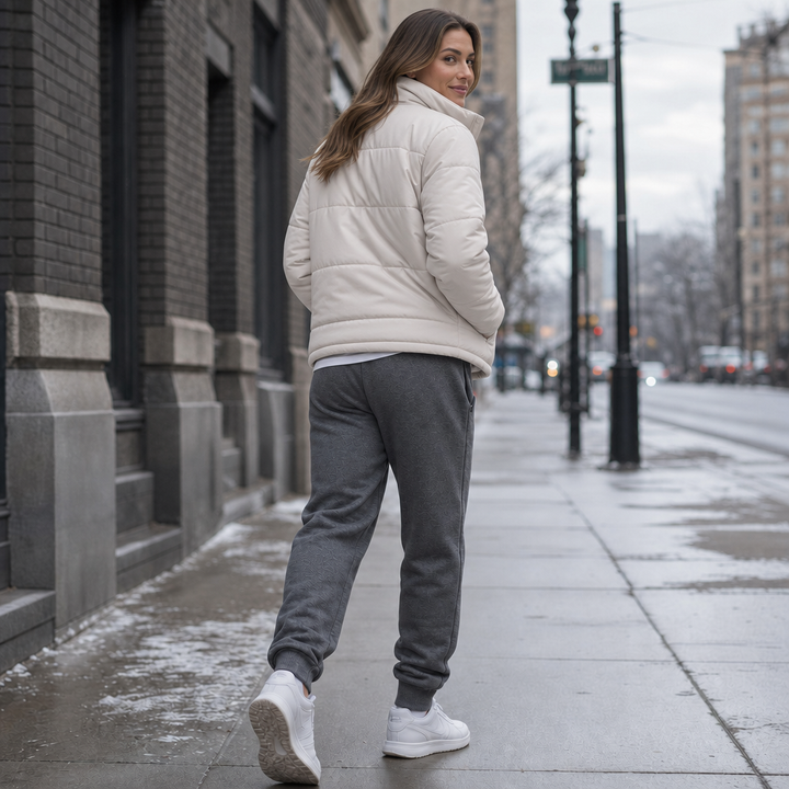 Warmease – Fleece-Lined Tapered Jogger Sweatpants