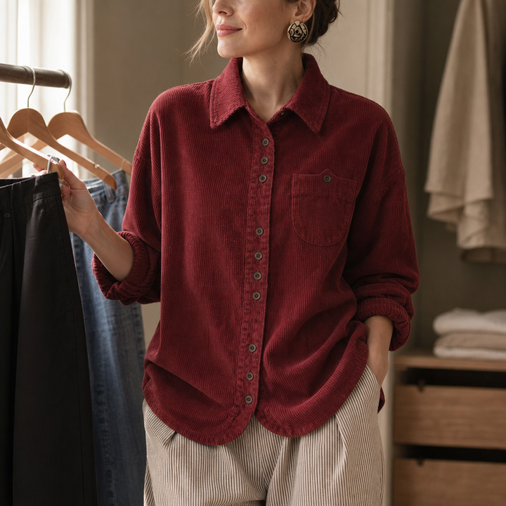 Fieldbourne – Relaxed-Fit Soft Corduroy Button-Up Shirt