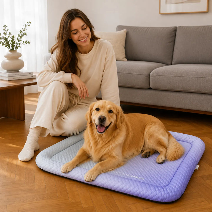 PawChill – Cooling Mat for Dogs with Pillow Edge and Non-Slip Base