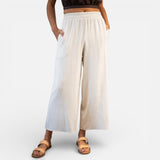 Laricci | Women’s Linen Capri Trousers