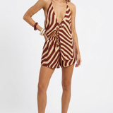 Havana | Women's Two Piece Set Lace Vest Shorts
