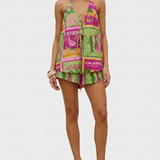 Havana | Women's Two Piece Set Lace Vest Shorts