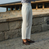 Alexander | Men's Trousers with Side Adjusters and Pleats