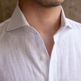 Maximillian | Men's Linen Shirt with Spread Collar