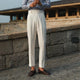 Alexander | Men's Trousers with Side Adjusters and Pleats