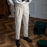 Henry | Men's Corduroy Trousers with Pleats and Pockets