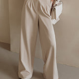 Colette | Women's High Waist Wide Leg Tailored Trousers