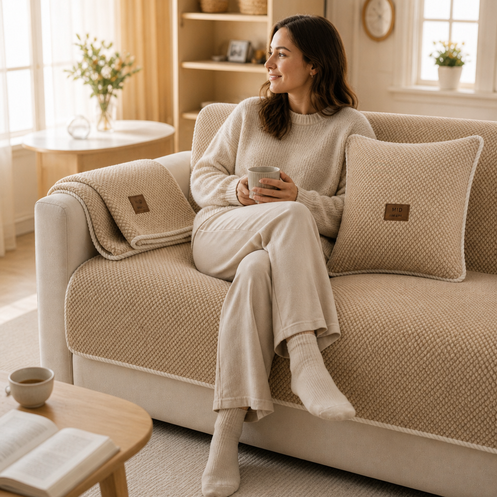 Nestora – Modular Non-Slip Chenille Sofa Cover
