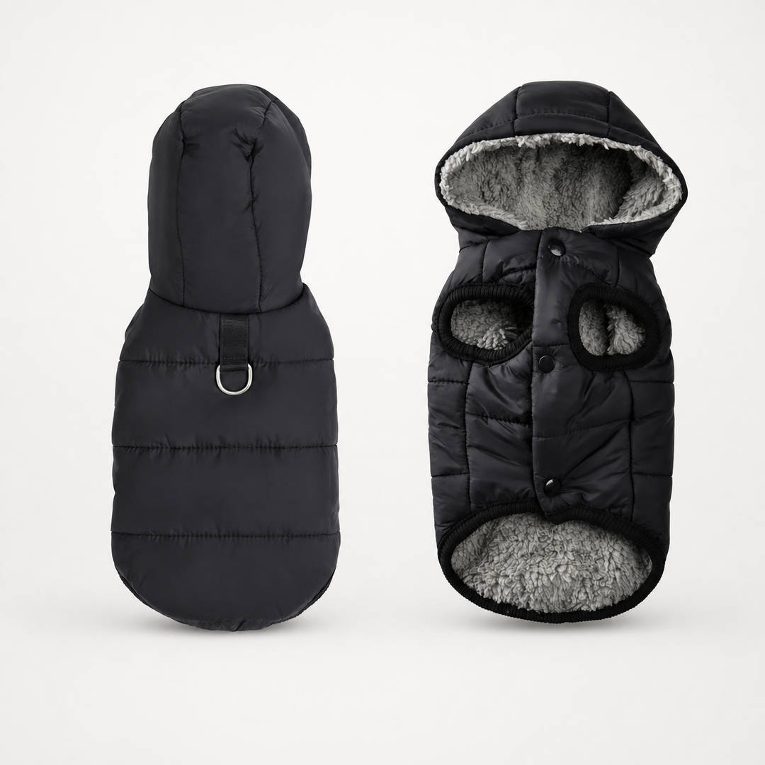 Trekwarm – Windproof Fleece-Lined Dog Coat With Harness Ring