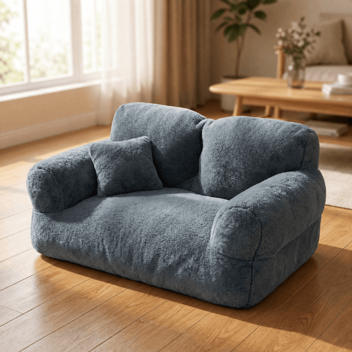 Pawluna – Plush Pet Sofa with Washable Cover