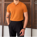 Keaton | Men's V-Collar Polo Shirt with Cotton Blend