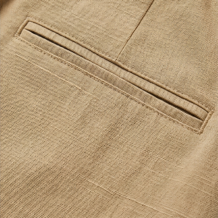 Solenna – Cotton-Linen Drawstring Capri