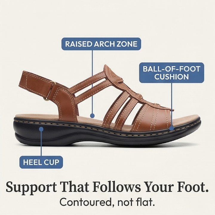 Solvana – Women's Arch Support Woven Sandals