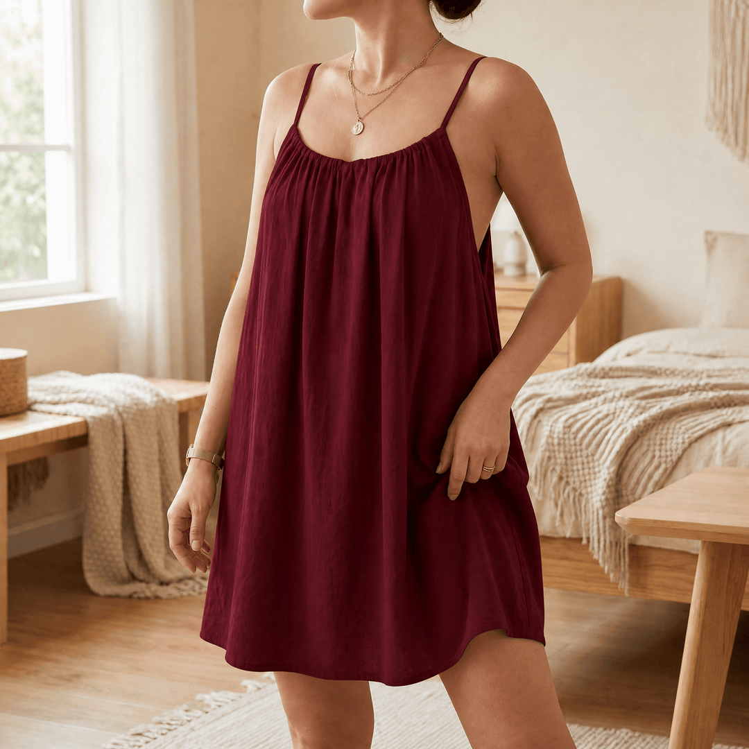 Summery Open-Back Sundress for Easy Summer Days