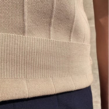 Magnus | Men's Striped Textured Ice Silk T-Shirt