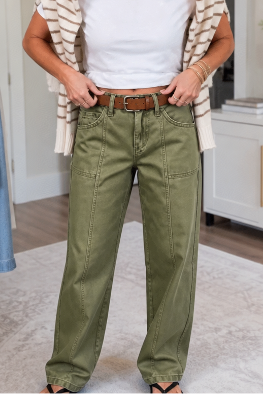 Lunelle – Straight-Leg Utility Trousers