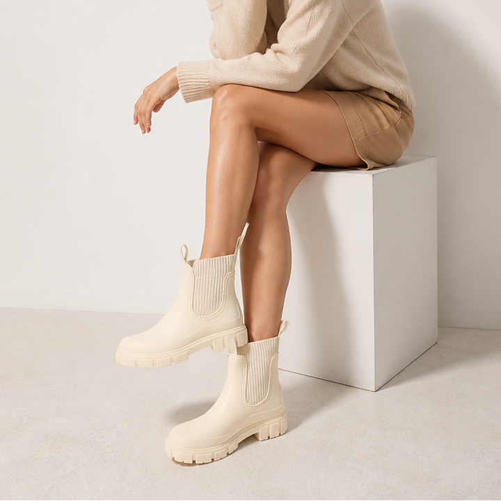 Puddlestep – Elastic Collar Ankle Rain Boots