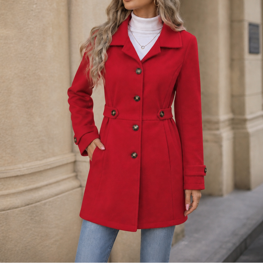 Vestalle – Belted Tailored Blend Trench Coat