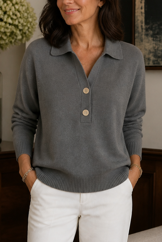 Wearbella – Collared Pullover Sweater