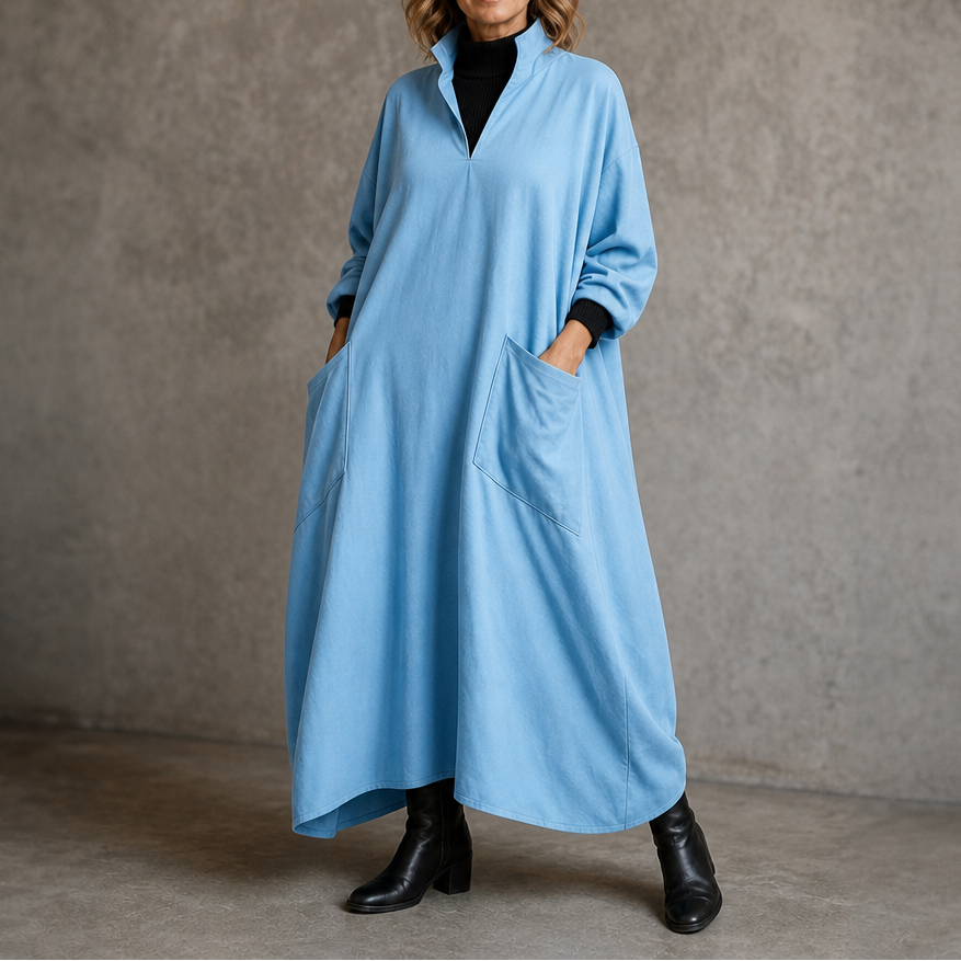Wearbella – Cocoon Taper Mock Neck Dress