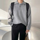 Gideon | Men's Polo Sweater with Pleated Texture