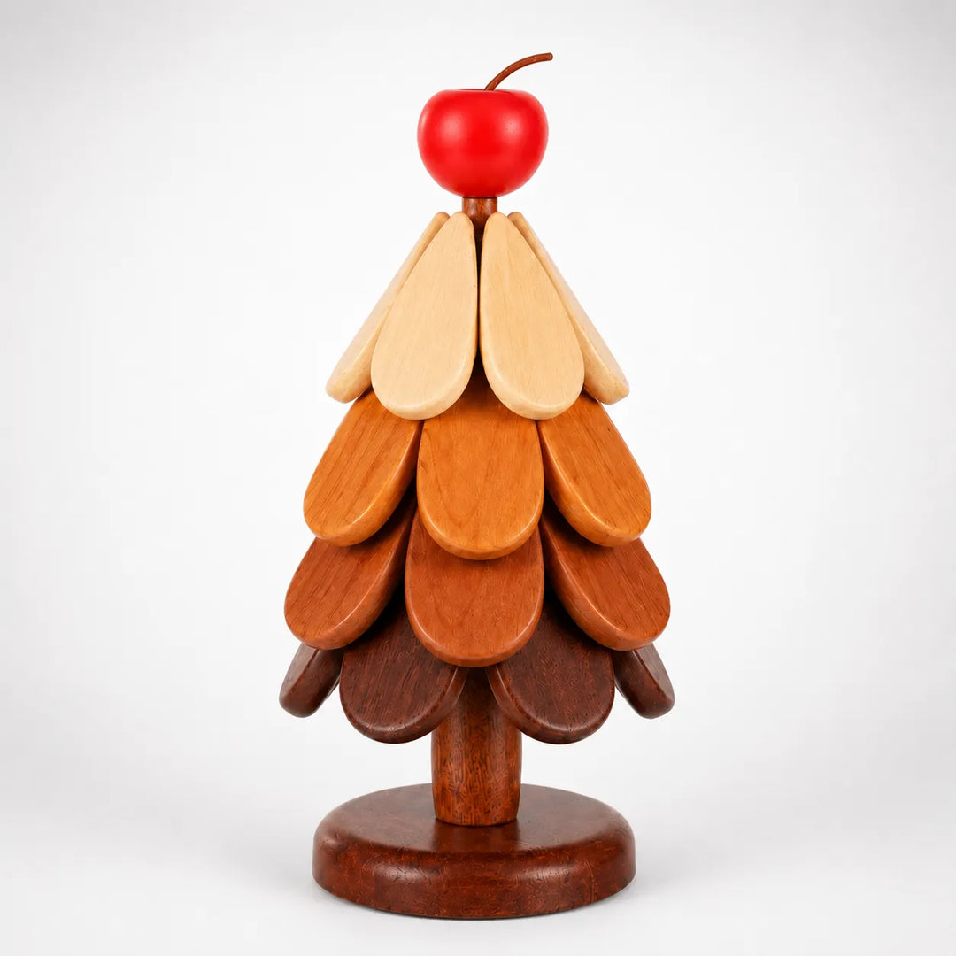 Pinecrest – Wooden Christmas Tree Trivet Set with Gravity-Fold Feathers