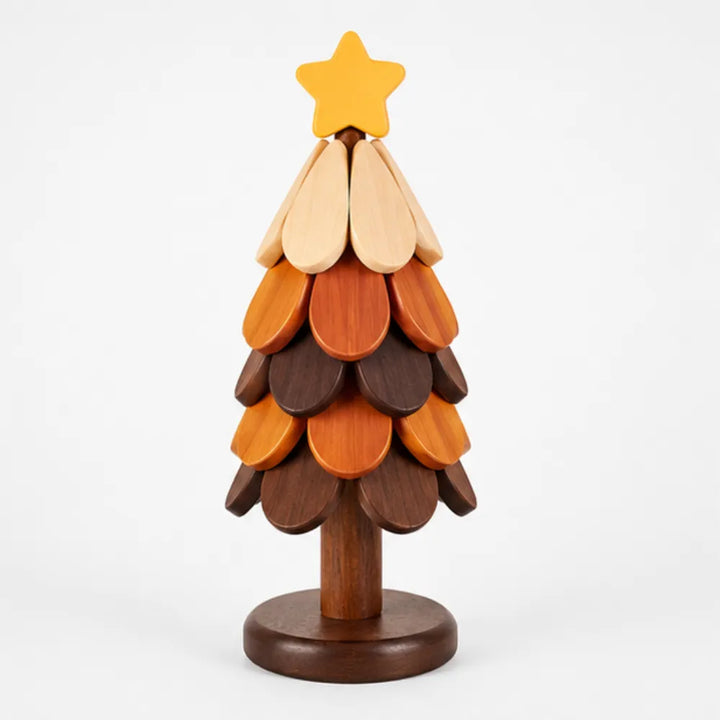 Pinecrest – Wooden Christmas Tree Trivet Set with Gravity-Fold Feathers