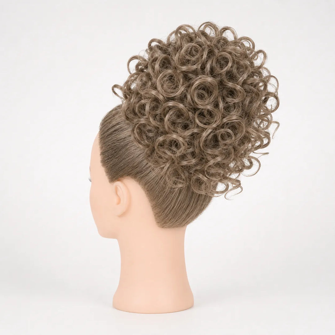 Curlova – Curly Drawstring Bun Hair Extension