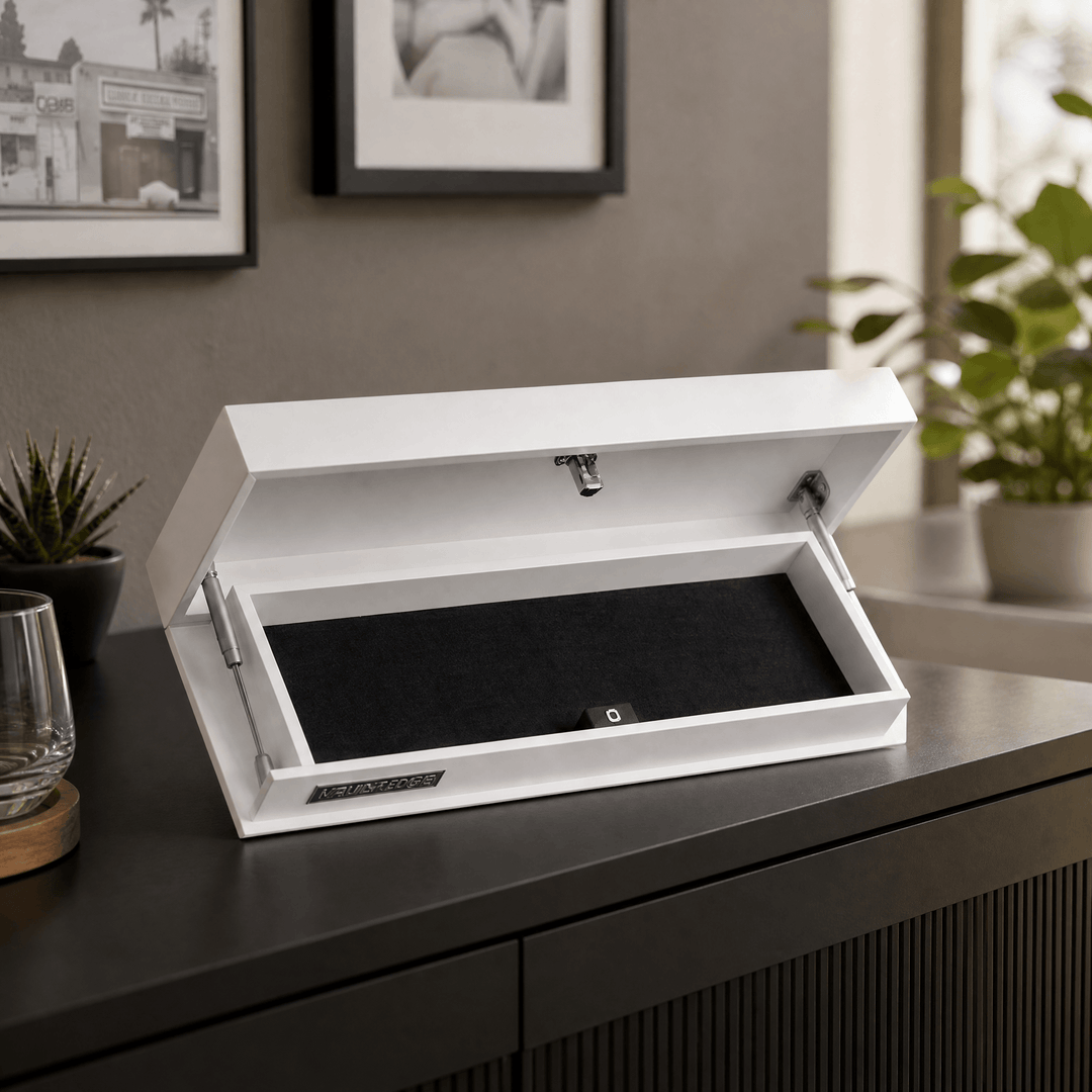 Vaultedge – Floating Wall Shelf with Hidden Compartment
