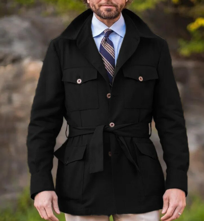 Levi | Men's Short Trench Coat Polyester