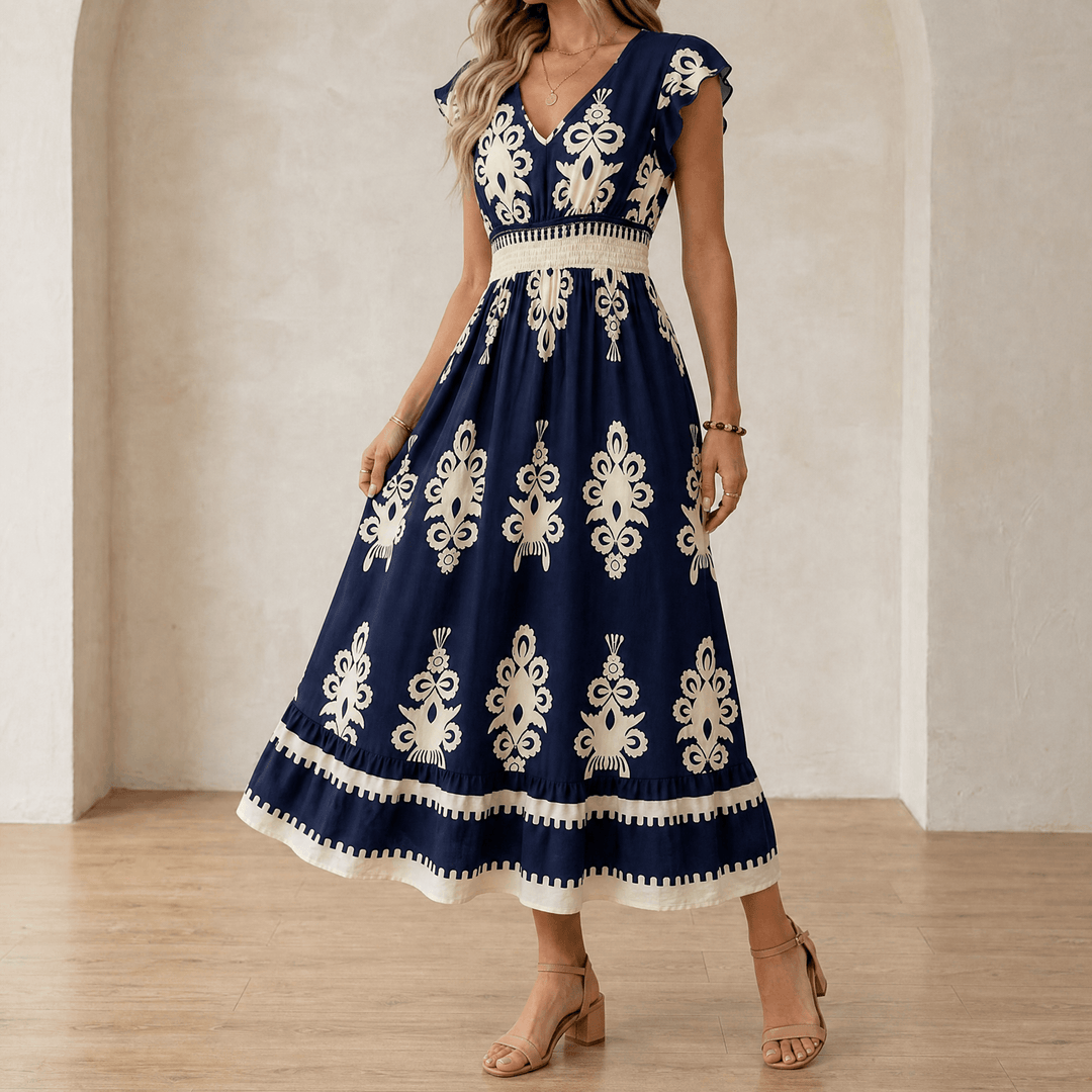 Vivara – Women's Baroque Print Maxi Dress