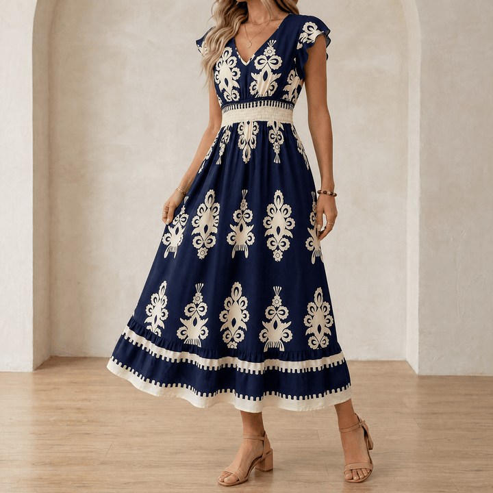 Vivara – Women's Baroque Print Maxi Dress
