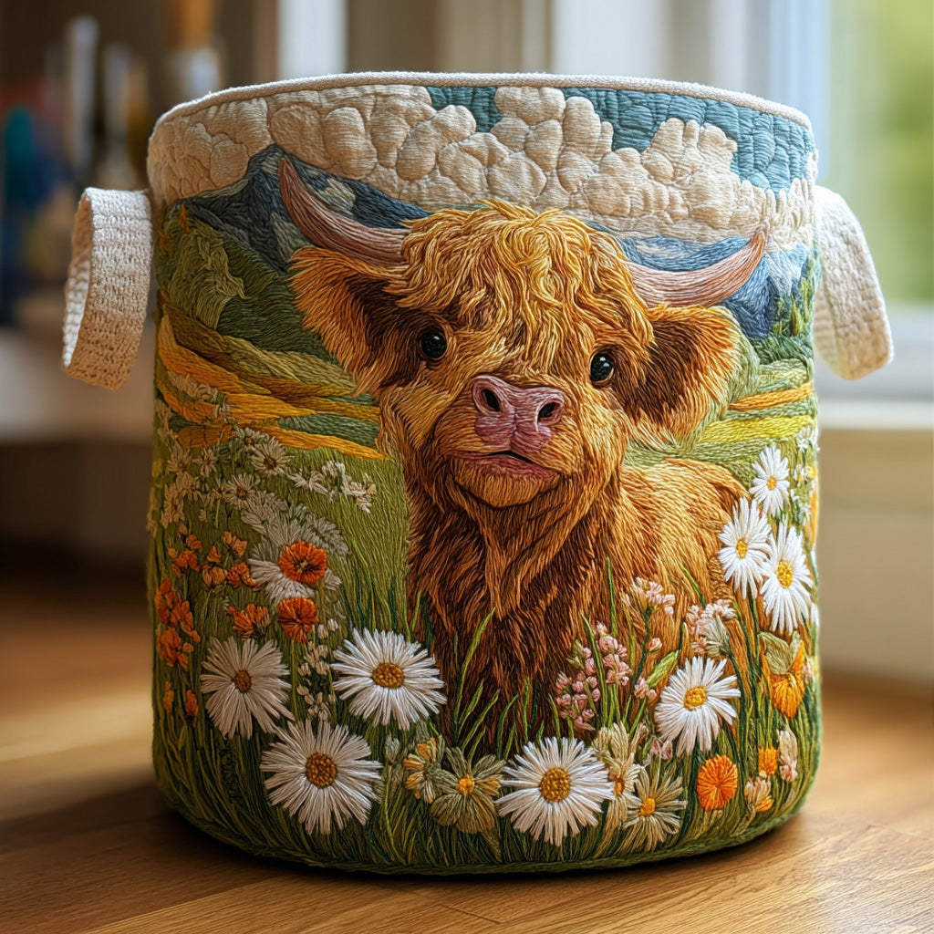 Fillfast – Quilted Animal-Print Foldable Storage Basket